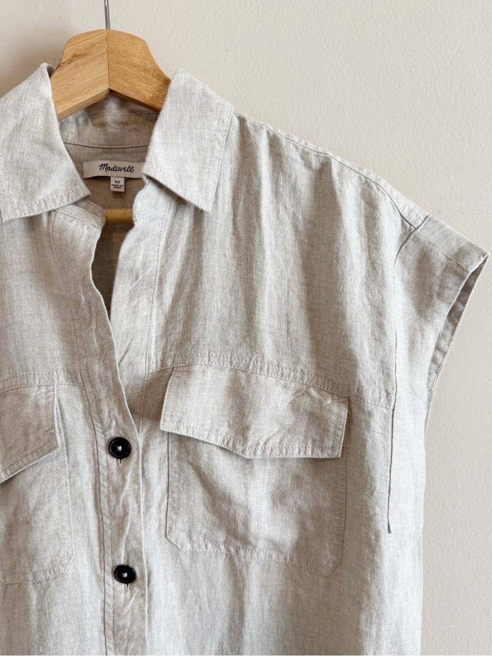 madewell | utility short-sleeve mini shirtdress